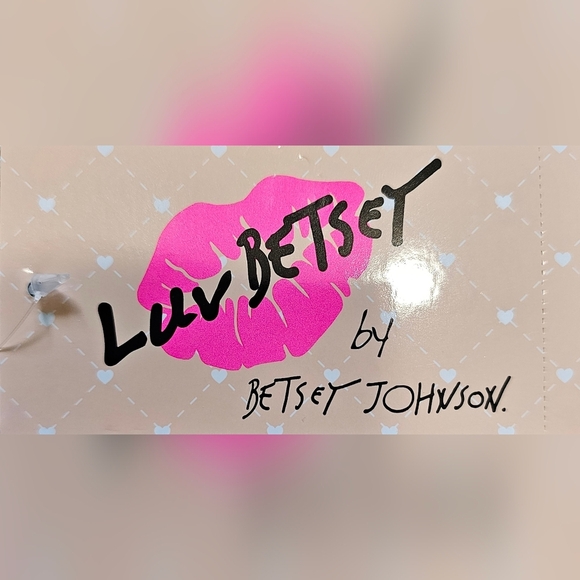 Betsey Johnson Black LBMONEY Women's Wallet, NEW! 4" X 3½" - Picture 2 of 9